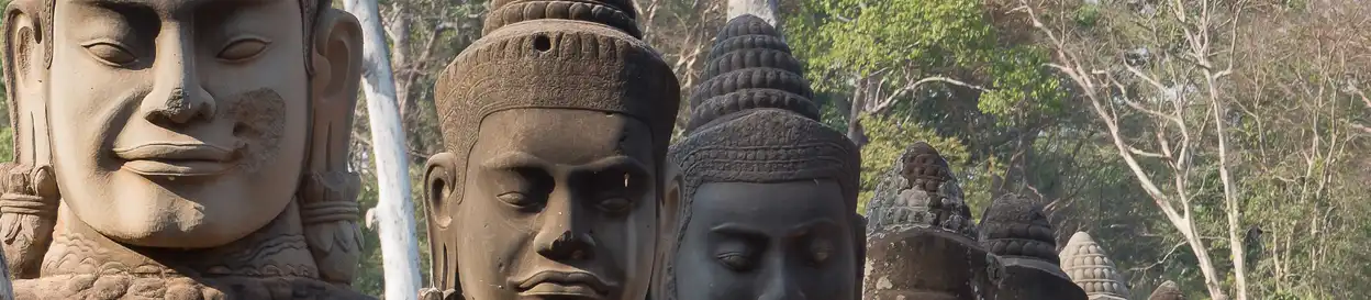 Cambodian statues