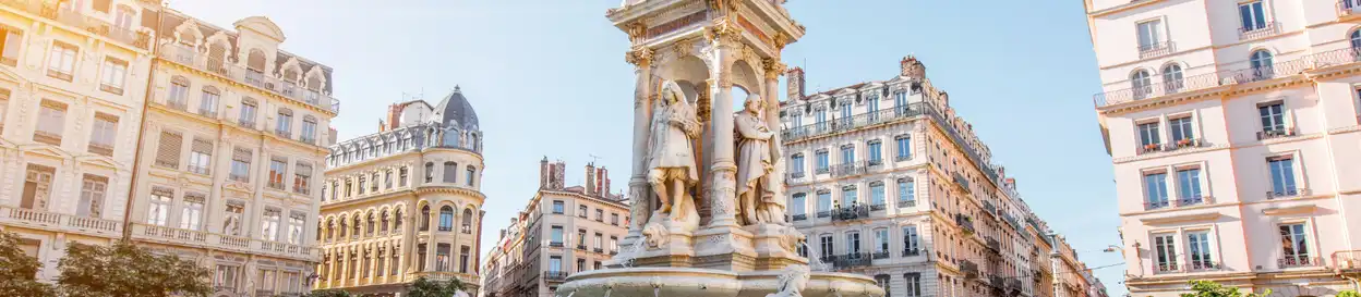 Lyon's town square